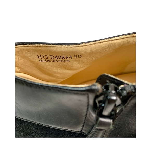 COLE HAAN "Sophie" calf hair boots with gold heel (9) - Picture 6 of 10